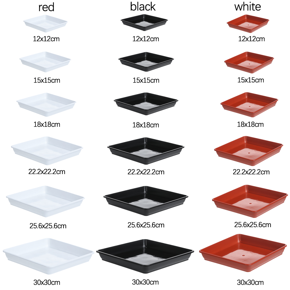 1Pcs Plastic Flower Pot Square - огляд і ціна Drip Tray Saucer
