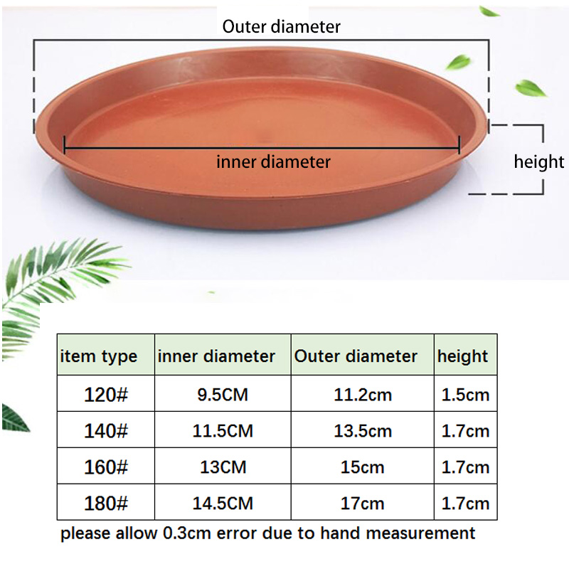 10pcs Plastic Flower Pot Tray  - огляд і ціна Drip Tray Saucer