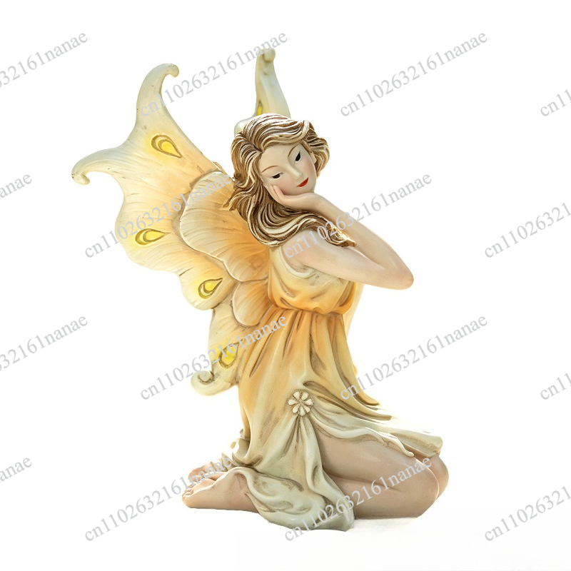 Kneeling Fairy Statue Elegant  - огляд і ціна Bonsai Garden Plants
