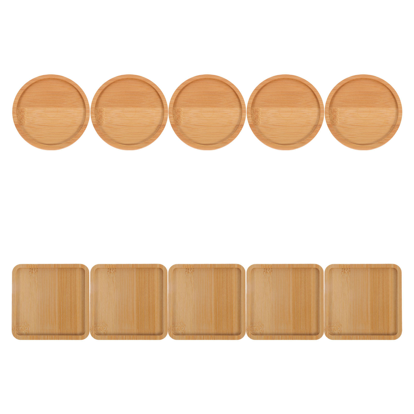 10Pcs Bamboo Drink Coaster Sau - огляд і ціна Drip Tray Saucer
