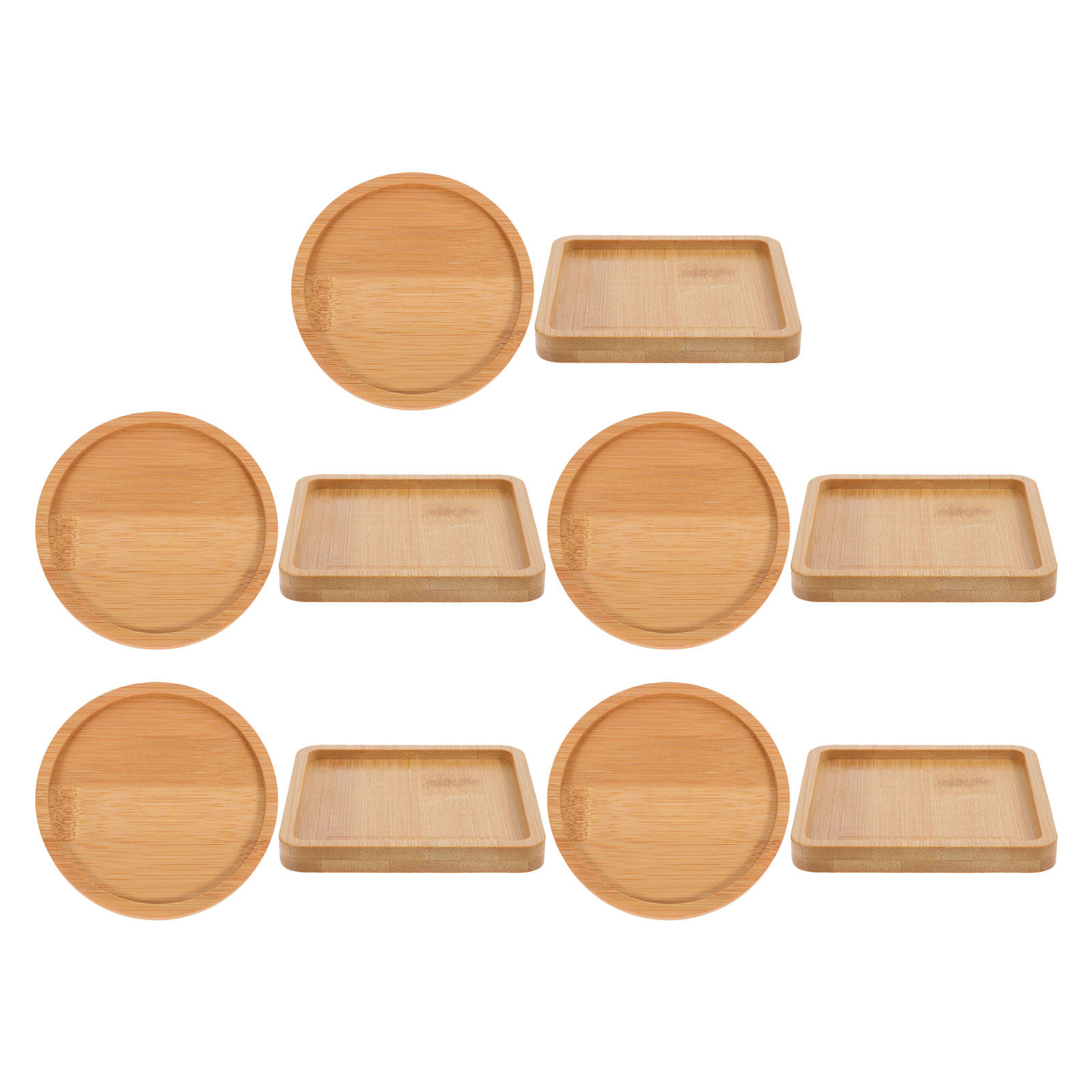 10Pcs Bamboo Drink Coaster Sau - огляд і ціна Drip Tray Saucer