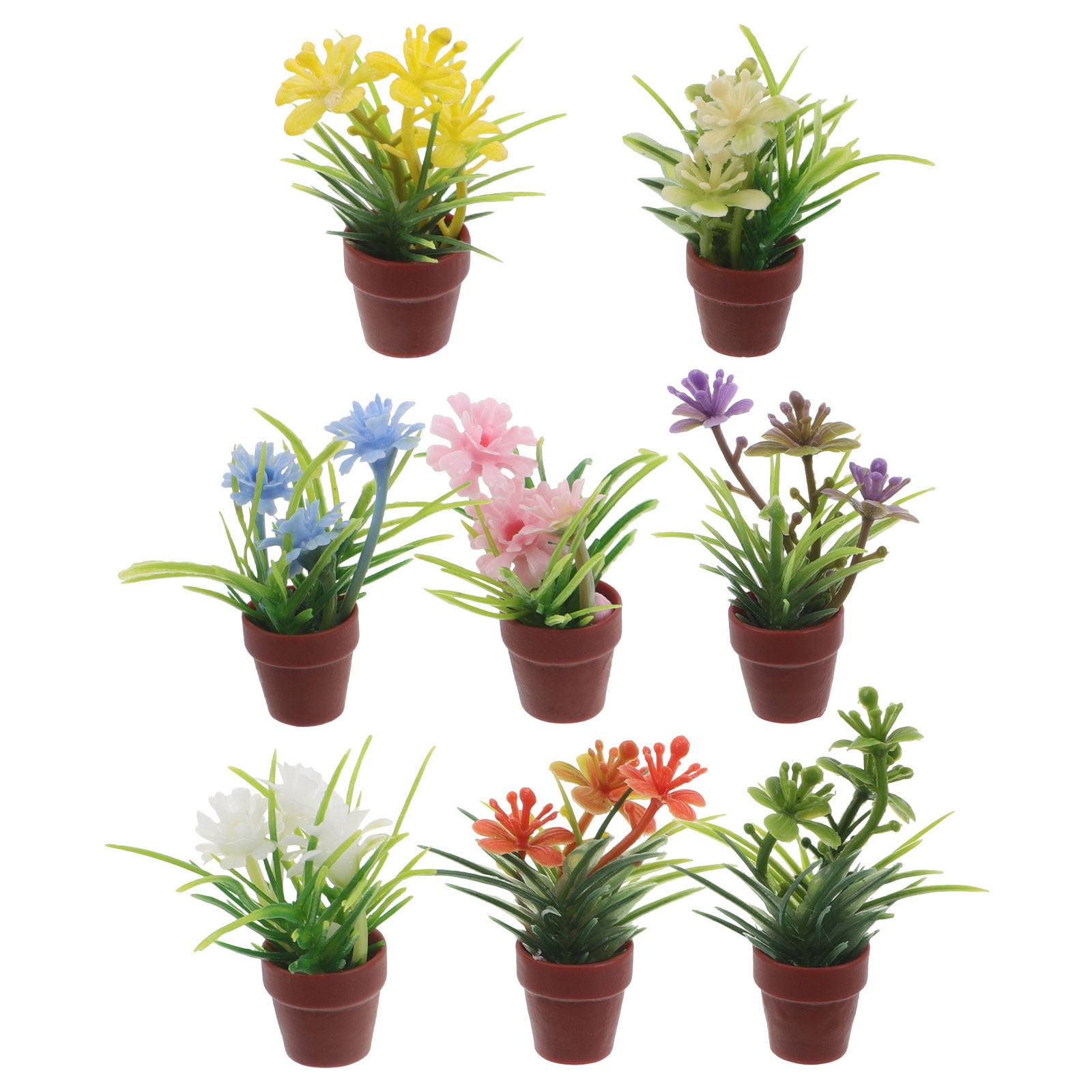 8Pcs Miniature Artificial Pott - огляд і ціна Bonsai Garden Plants